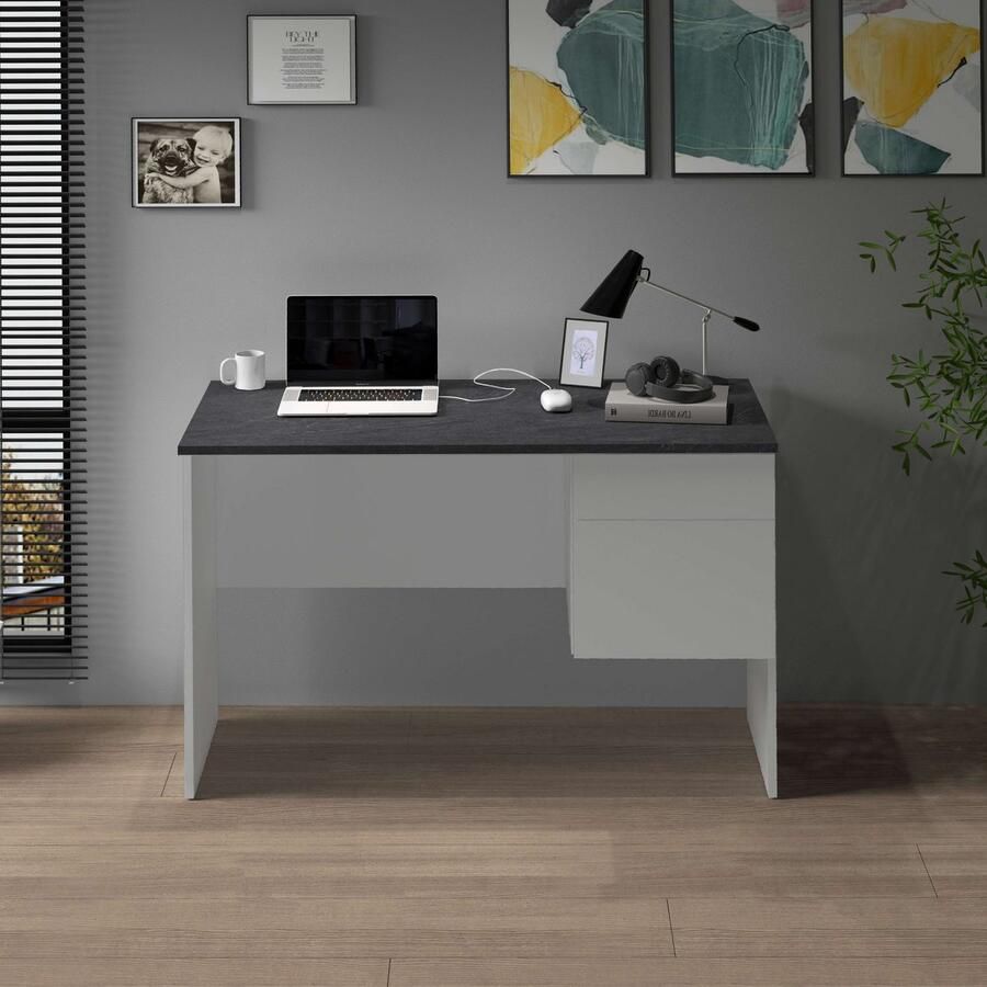 INOSIGN Bureau Sunrise kleine computertisch bureautafel met 1 deur & 1 lade tafelblad breedte 110 cm made in italy - Foto 6