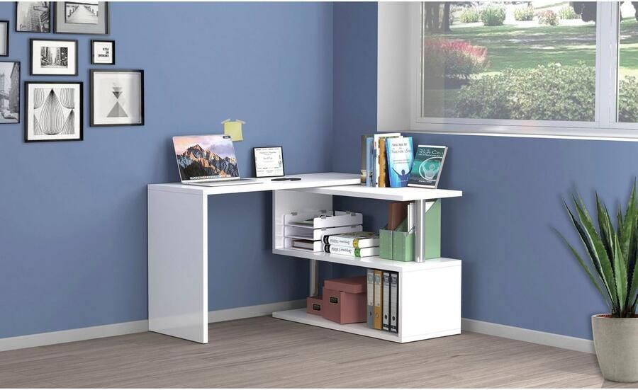 INOSIGN Bureau Volta Made in Italy multifunctioneel als computertafel hoekbureau of sideboard - Foto 15