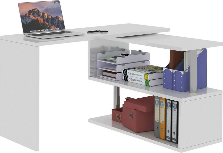 INOSIGN Bureau Volta Made in Italy multifunctioneel als computertafel hoekbureau of sideboard - Foto 9