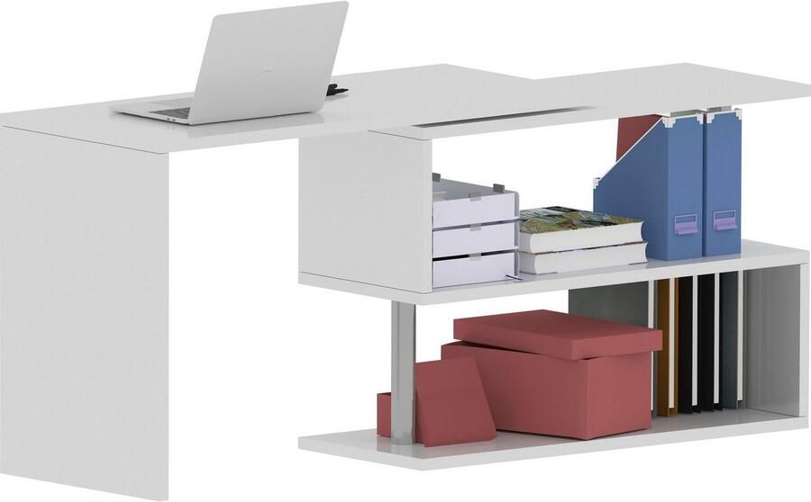 INOSIGN Bureau Volta Made in Italy multifunctioneel als computertafel hoekbureau of sideboard - Foto 13