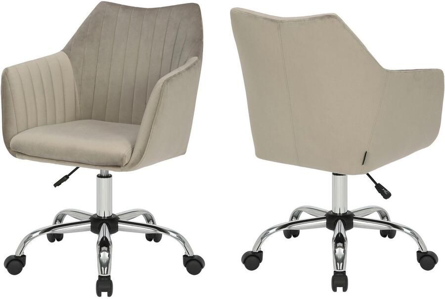 INOSIGN Bureaustoel Cesano elegante bureaustoel comfortabele bekleding fluwelen stoel - Foto 7