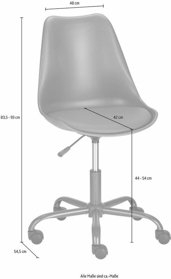 INOSIGN Bureaustoel Donny zacht verdikte bureaustoel in een modern design - Foto 6