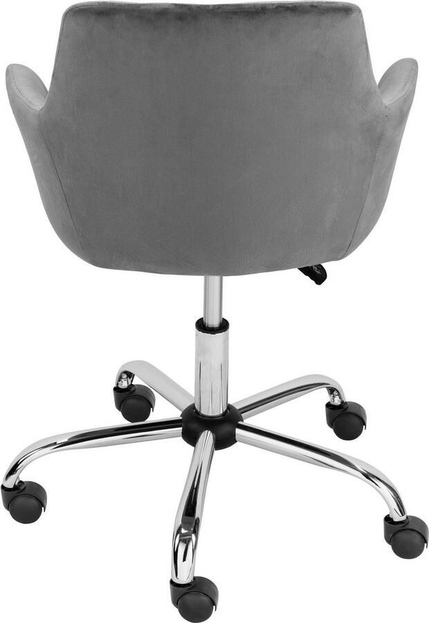 INOSIGN Bureaustoel Perry1 elegante fluwelen stoel zacht verdikt - Foto 4
