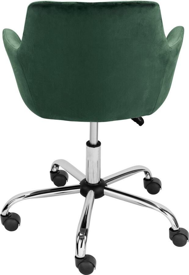 INOSIGN Bureaustoel Perry1 elegante fluwelen stoel zacht verdikt - Foto 5