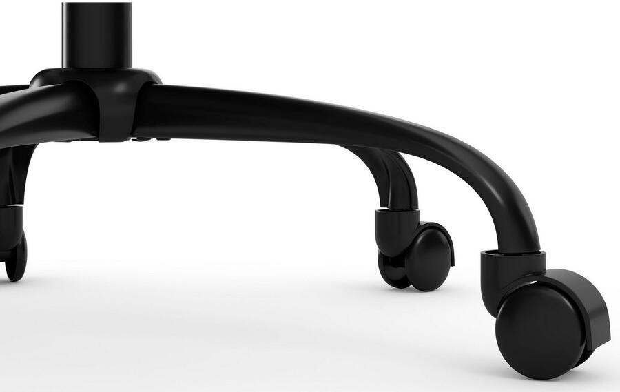 INOSIGN Bureaustoel Perry2 elegante fluwelen stoel zwart draaikruis bekleding in lengtestiksel-uitstraling - Foto 5