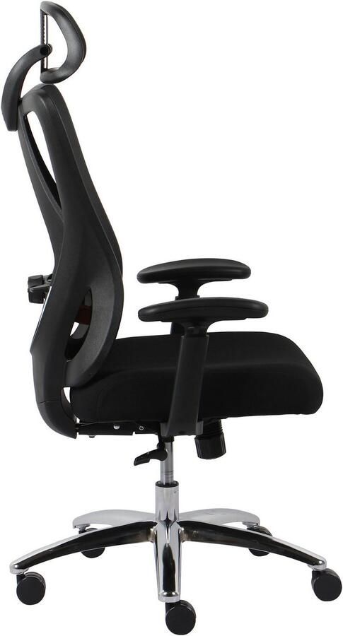 INOSIGN Bureaustoel ZAMIR verstelbare hoofdsteun lendensteun Mesh bureaustoel met kantelfunctie & wieltjes voor harde vloeren - Foto 8