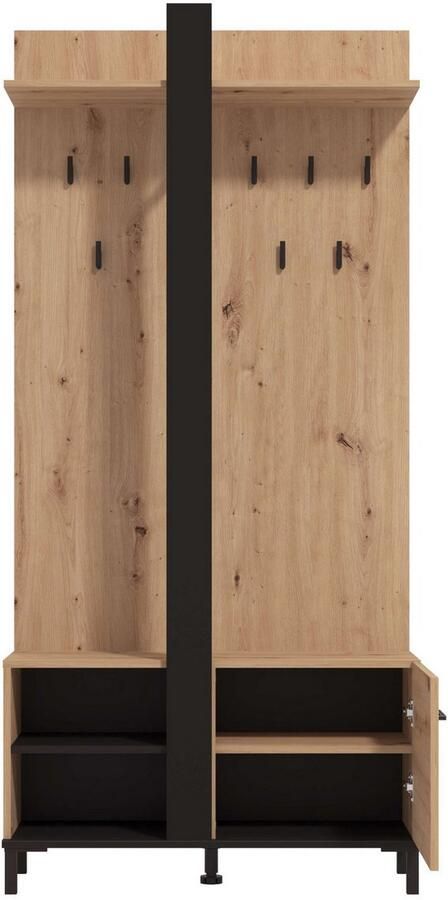 INOSIGN Compact kapstokmeubel Capitello compacte garderobe halgarderobe dielenkast breedte 90 cm - Foto 3