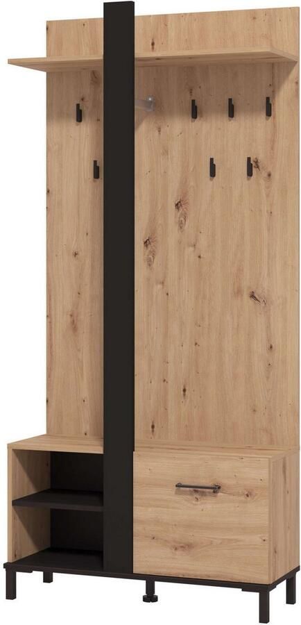 INOSIGN Compact kapstokmeubel Capitello compacte garderobe halgarderobe dielenkast breedte 90 cm - Foto 4