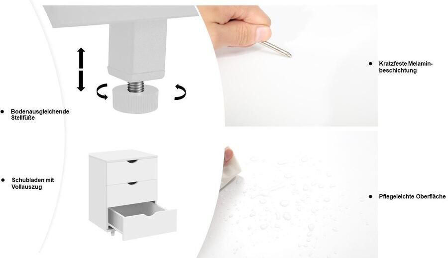 INOSIGN Container Bureaucontainer Brody met 3 lades bodencompensatie voeten breedte 40 cm - Foto 8