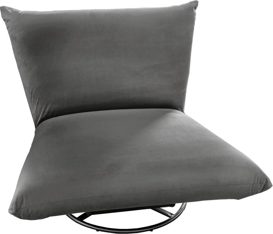 INOSIGN Draaibare fauteuil Cremona 360° draaibaar met metalen voet