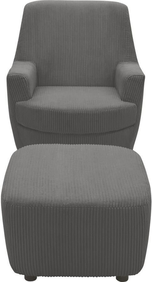 INOSIGN Draaibare fauteuil Hetty draaistoel met kantelfunctie en poef leesstoel armstoel (set 2 stuks) - Foto 10