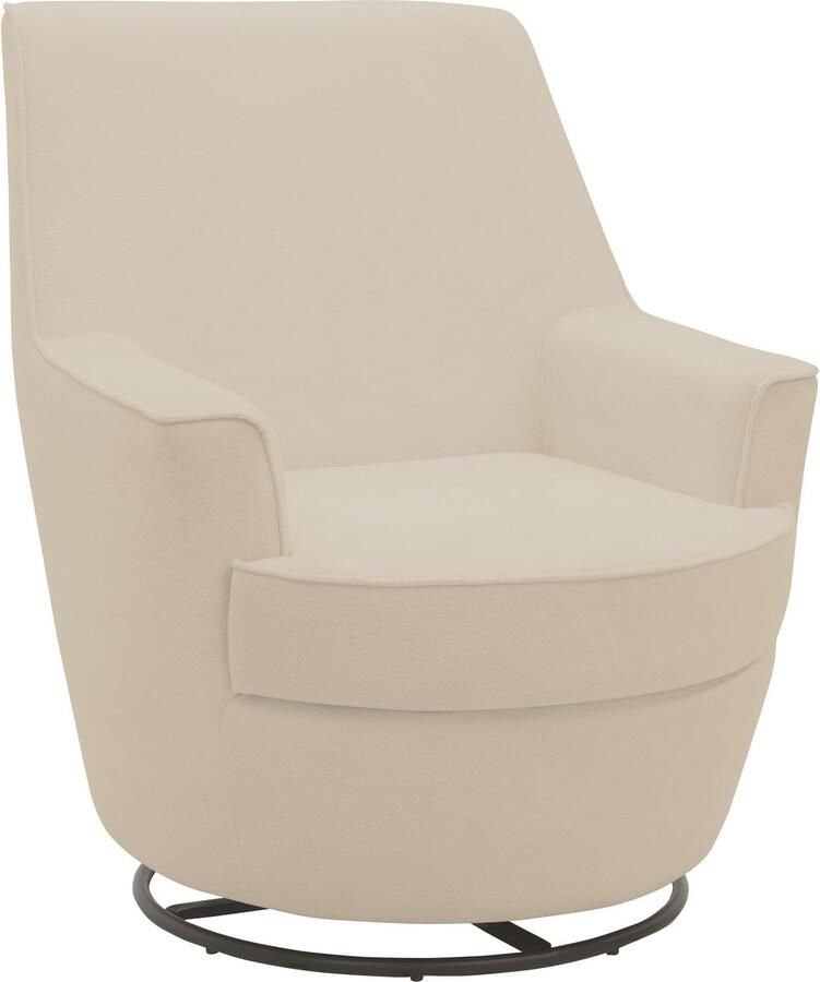 INOSIGN Draaibare fauteuil Hetty draaistoel met kantelfunctie en poef leesstoel armstoel (set 2 stuks) - Foto 3