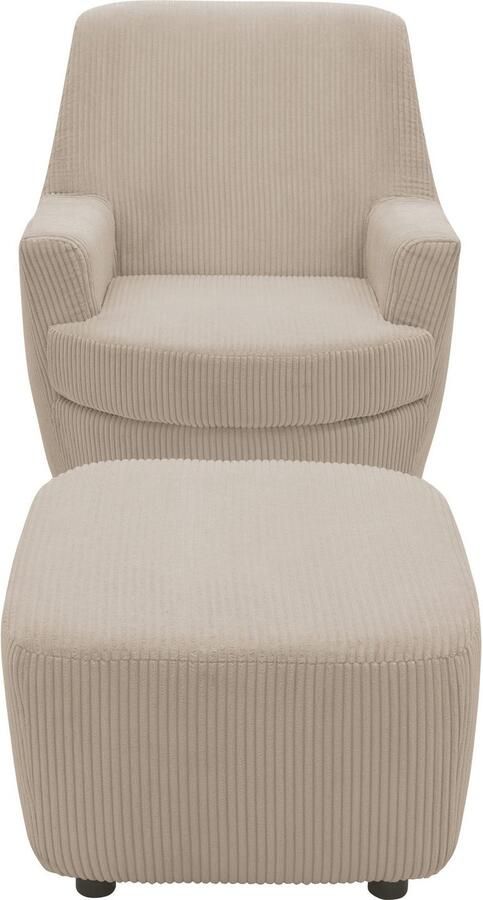 INOSIGN Draaibare fauteuil Hetty draaistoel met kantelfunctie en poef leesstoel armstoel (set 2 stuks) - Foto 9