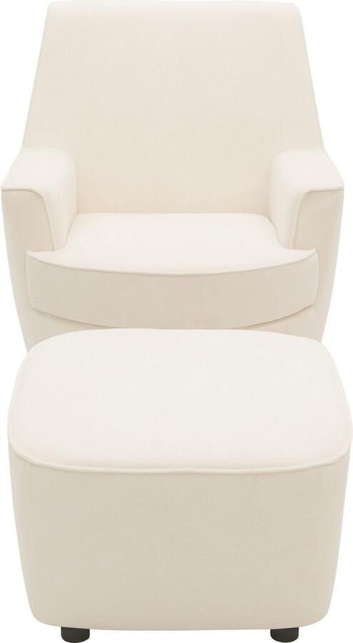 INOSIGN Draaibare fauteuil Hetty draaistoel met kantelfunctie en poef leesstoel armstoel (set 2 stuks) - Foto 10