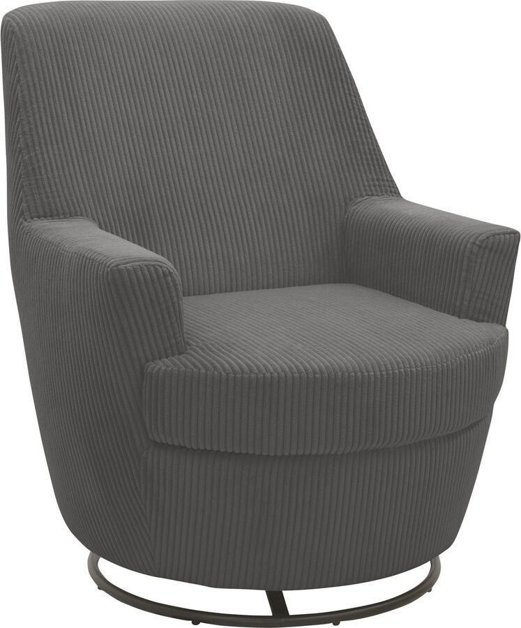 INOSIGN Draaibare fauteuil Hetty draaistoel met kantelfunctie en poef leesstoel armstoel (set 2 stuks) - Foto 5