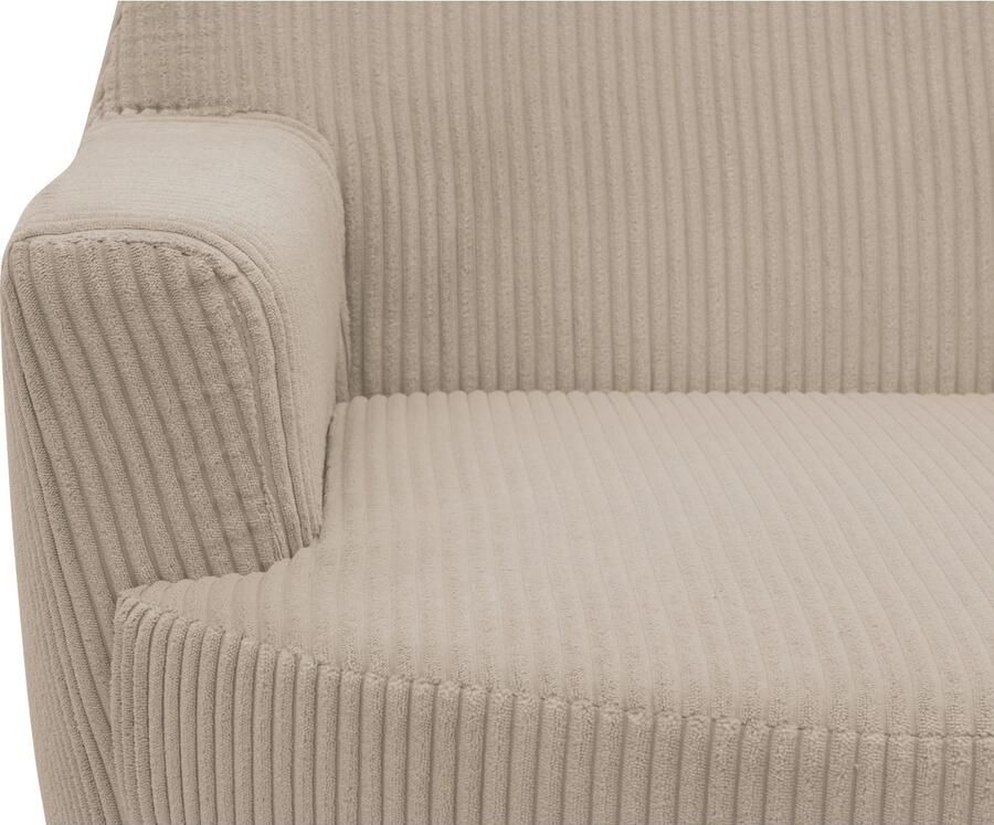 INOSIGN Draaibare fauteuil HETTY draaistoel met schommelfunctie leesstoel in cord en microvezel (1 stuk) - Foto 5