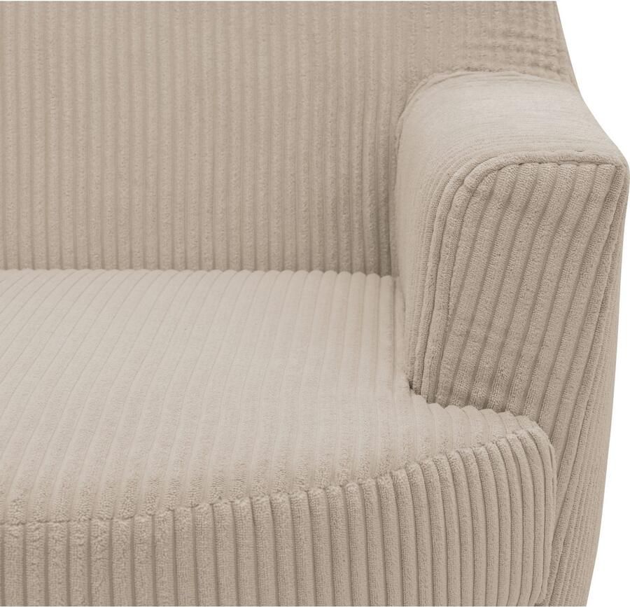 INOSIGN Draaibare fauteuil HETTY draaistoel met schommelfunctie leesstoel in cord en microvezel (1 stuk)