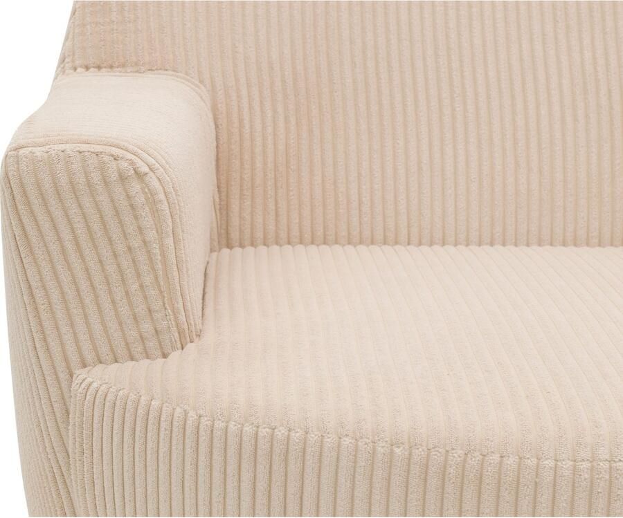 INOSIGN Draaibare fauteuil HETTY draaistoel met schommelfunctie leesstoel in cord en microvezel (1 stuk) - Foto 4