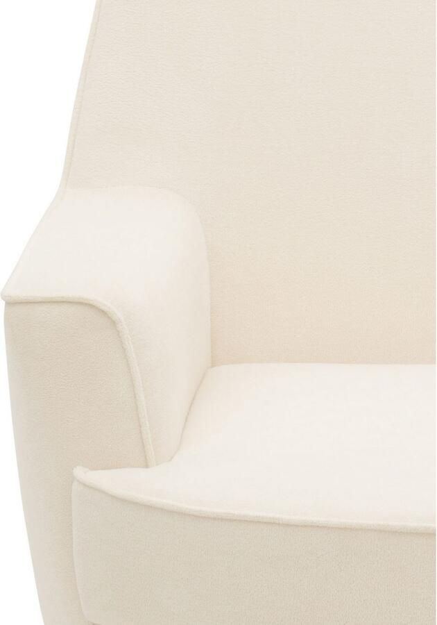 INOSIGN Draaibare fauteuil HETTY draaistoel met schommelfunctie leesstoel in cord en microvezel (1 stuk) - Foto 8