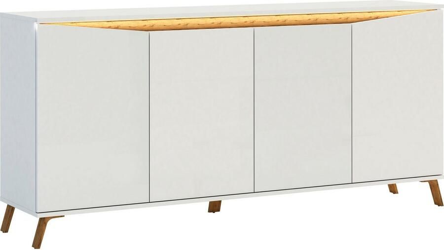 INOSIGN Dressoir ALADINO Breedte 184 cm compleet hoogglans zonder verlichting - Foto 4