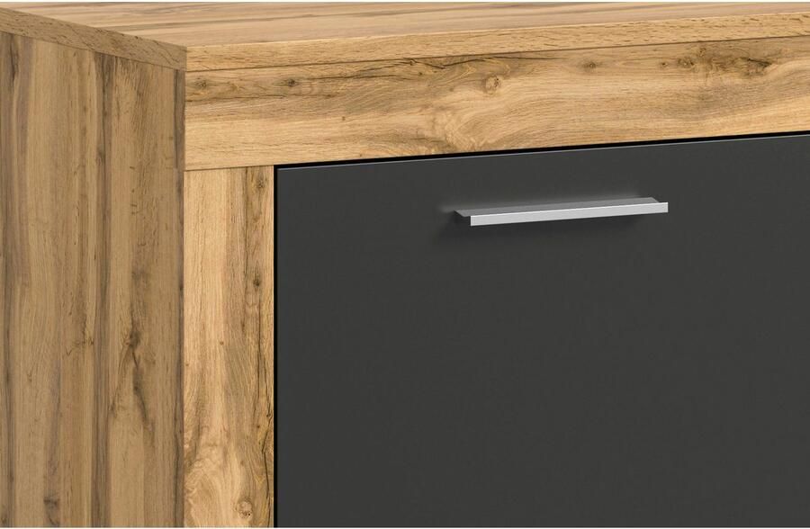 INOSIGN Highboard Aosta Hoogte 88 cm in verschillende kleuren met 2 deuren en 3 vakken woonkamer commode kast - Foto 4