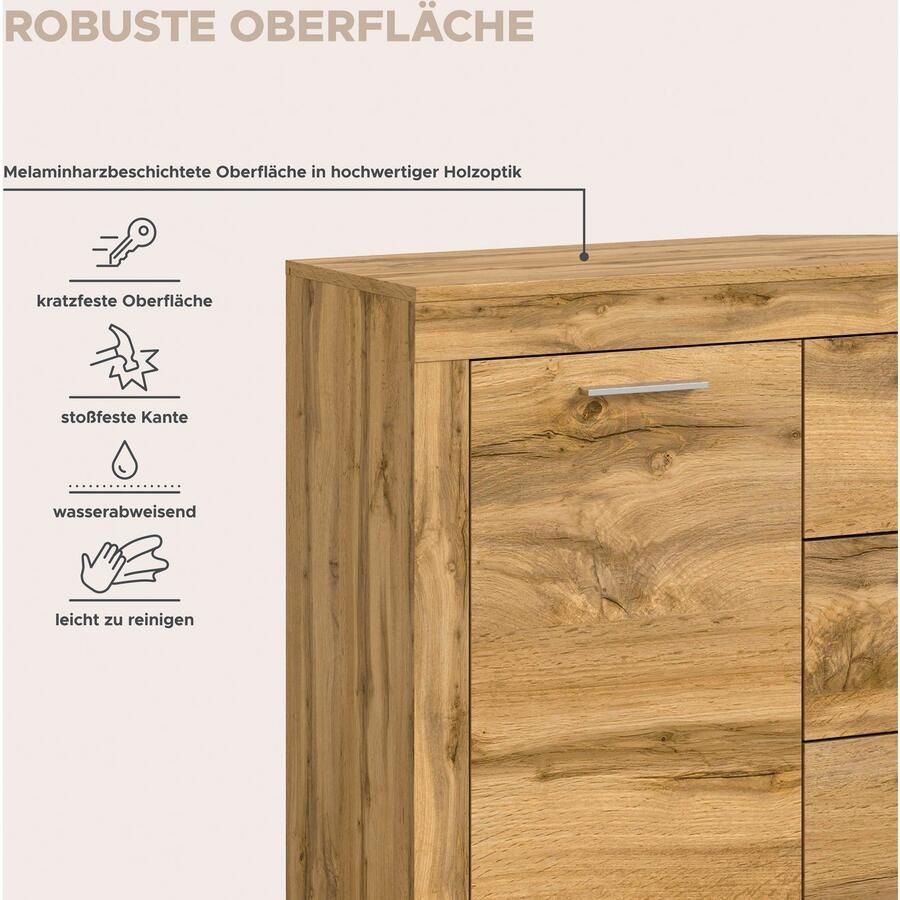INOSIGN Dressoir Aosta breedte 125 cm in verschillende kleuruitvoeringen - Foto 2