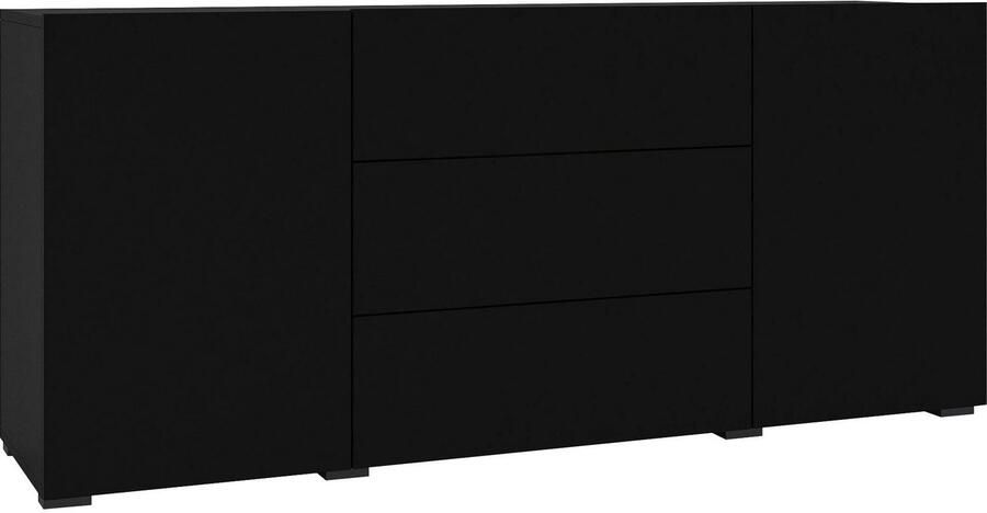 INOSIGN Dressoir Ava breedte 140 cm hangend en staand te monteren moderne grepless commode ladekast 2 deuren 3 lades - Foto 3