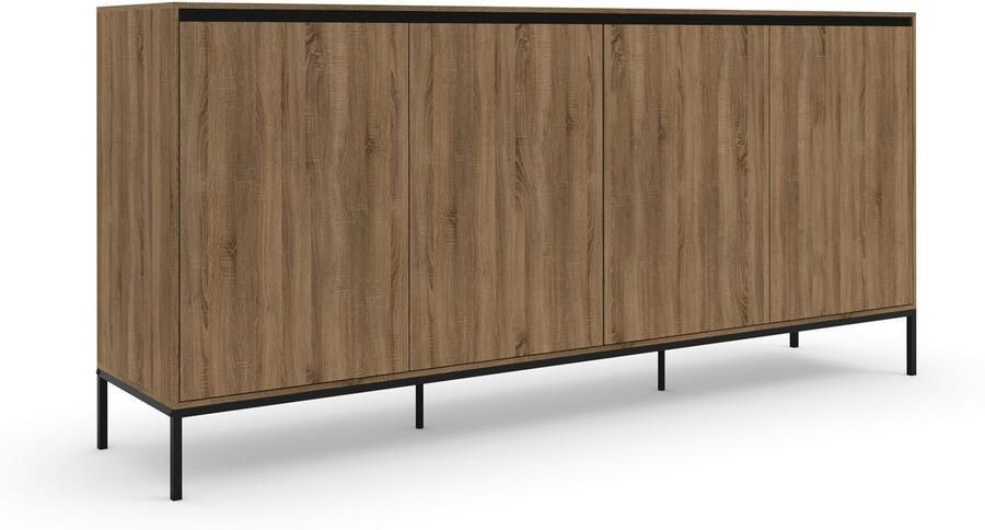 INOSIGN Dressoir Bari Commode met 4 deuren en 2 vaste inlegplanken breedte 175 cm - Foto 2
