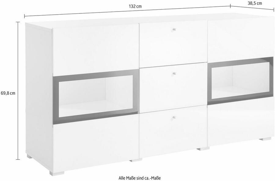 INOSIGN Dressoir Baros Breedte 132 cm - Foto 5