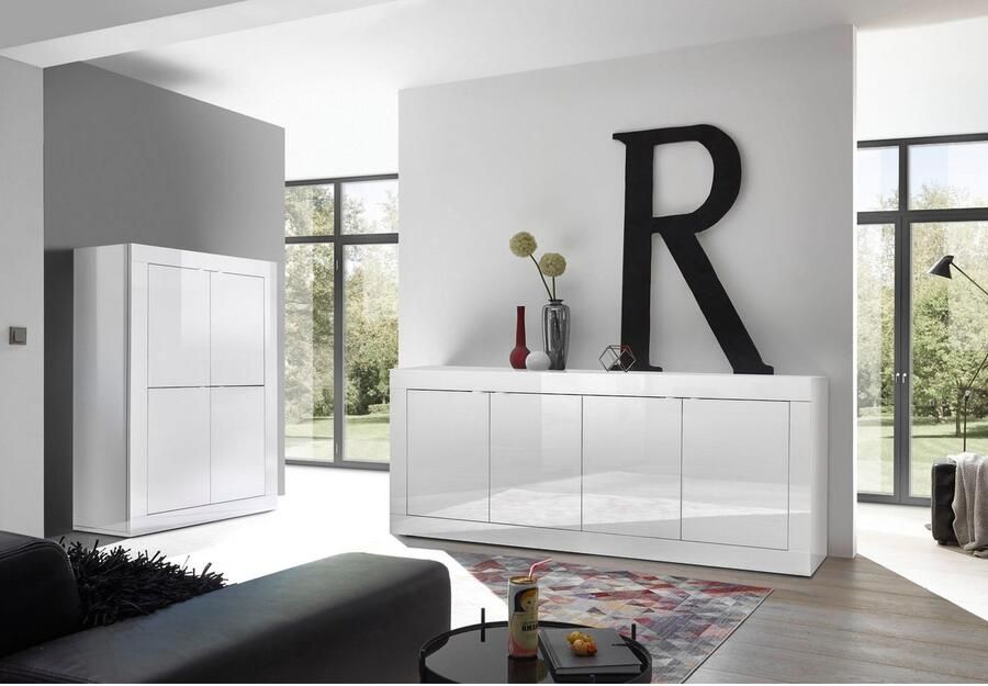 INOSIGN Dressoir Basis breedte 207 cm commode 4 deuren dressoir Metalen handgreep moderne frame-uitstraling veel opbergruimte kleurkeuze - Foto 3