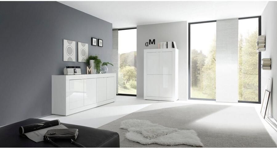 INOSIGN Dressoir Basis breedte 207 cm commode 4 deuren dressoir Metalen handgreep moderne frame-uitstraling veel opbergruimte kleurkeuze - Foto 8