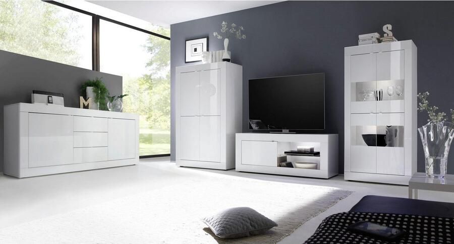 INOSIGN Vitrinekast Basis hoogte 162 cm staande vitrine met 4 deuren metalen handgrepen - Foto 9