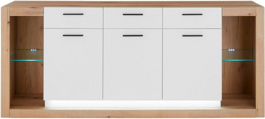 INOSIGN Dressoir Brixen moderne commode opberg element in eik Evoke decor Metalen grepen voldoende opbergruimte veelzijdig toepasbaar - Foto 10