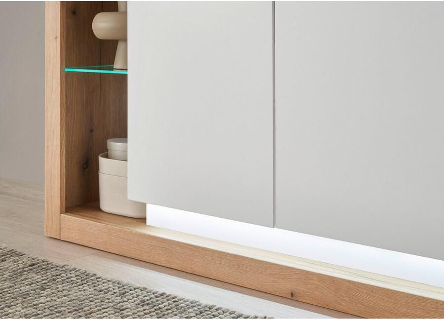 INOSIGN Dressoir Brixen moderne commode opberg element in eik Evoke decor Metalen grepen voldoende opbergruimte veelzijdig toepasbaar - Foto 4