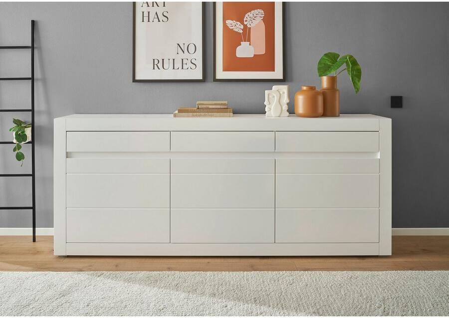 INOSIGN Dressoir Chester modern dressoir Ladekast met opbergruimte Kast Mat Wit (1 stuk) - Foto 3