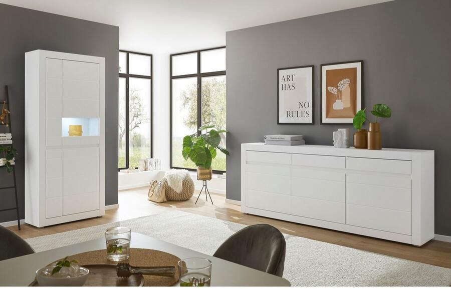 INOSIGN Dressoir Chester modern dressoir Ladekast met opbergruimte Kast Mat Wit (1 stuk) - Foto 5