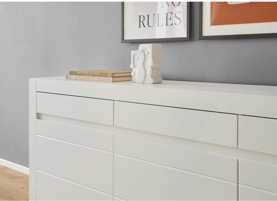 INOSIGN Dressoir Chester modern dressoir Ladekast met opbergruimte Kast Mat Wit (1 stuk) - Foto 2