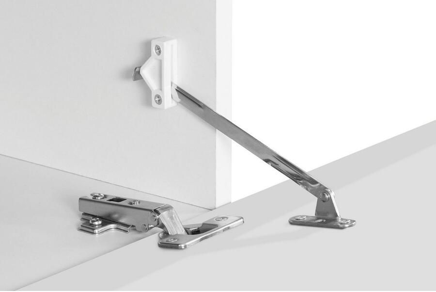 INOSIGN Dressoir Coro commode kast buffet greeploos met legplanken 1 klep 4 deuren dubbele diepte bxdxh 200x45x85 6 cm - Foto 2