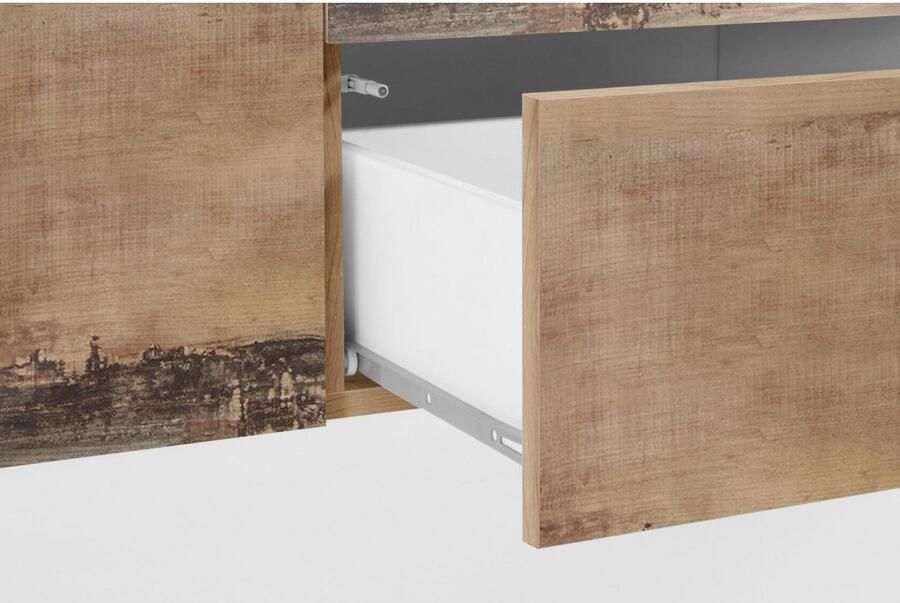 INOSIGN Dressoir Coro commode kast buffet greeploos met legplanken - Foto 2