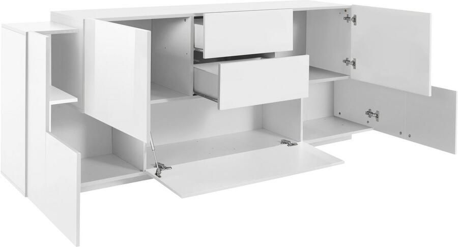 INOSIGN Dressoir Coro commode kast buffet greeploos met legplanken - Foto 4