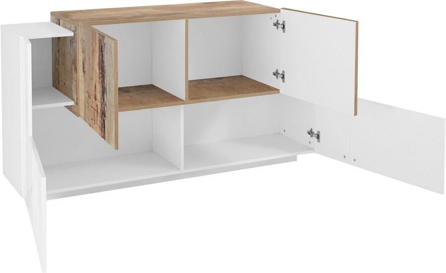 INOSIGN Dressoir Coro commode kast buffet greeploos met legplanken - Foto 3