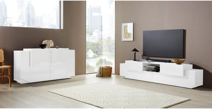 INOSIGN Dressoir Coro commode kast buffet greeploos met legplanken