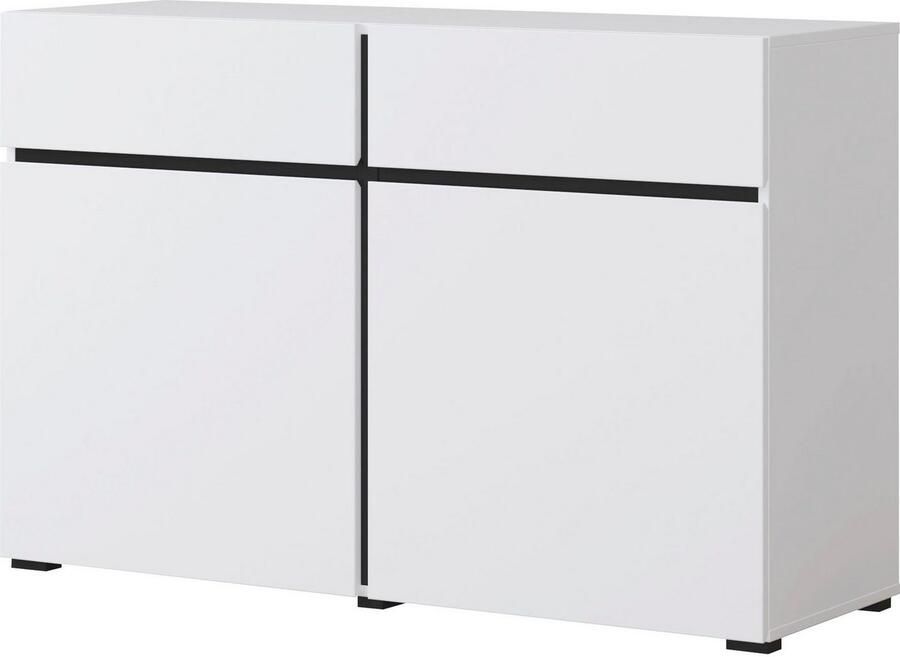 INOSIGN Dressoir Cross breedte 119 5 cm moderne greeploze kast 2 deuren 2 laden - Foto 3