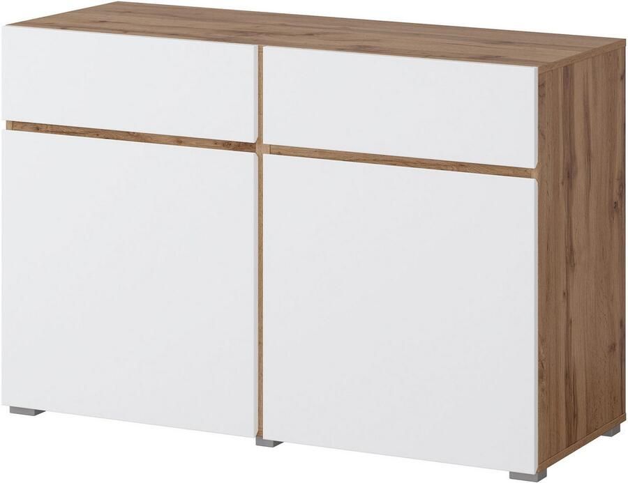 INOSIGN Dressoir Cross breedte 119 5 cm moderne greeploze kast 2 deuren 2 laden - Foto 3
