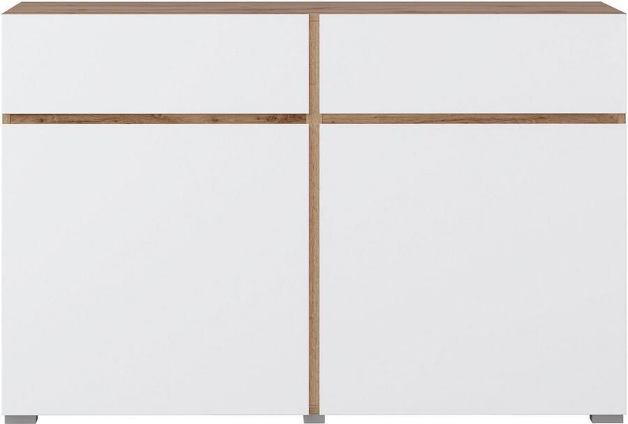 INOSIGN Dressoir Cross breedte 119 5 cm moderne greeploze kast 2 deuren 2 laden - Foto 5