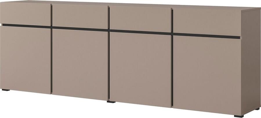 INOSIGN Dressoir Cross breedte 225 cm moderne greeploze ladekast 4 deuren 4 laden - Foto 6