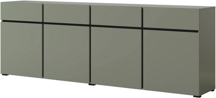 INOSIGN Dressoir Cross breedte 225 cm moderne greeploze ladekast 4 deuren 4 laden - Foto 4