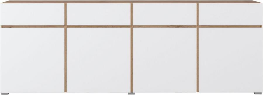 INOSIGN Dressoir Cross breedte 225 cm moderne greeploze ladekast 4 deuren 4 laden - Foto 6