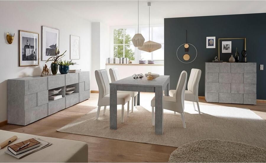 INOSIGN Dressoir Dama Breedte 241 Commode 2 deuren en 4 lades Dressoir Front in 3D-uiterlijk veel opbergruimte verschillende kleuren - Foto 2
