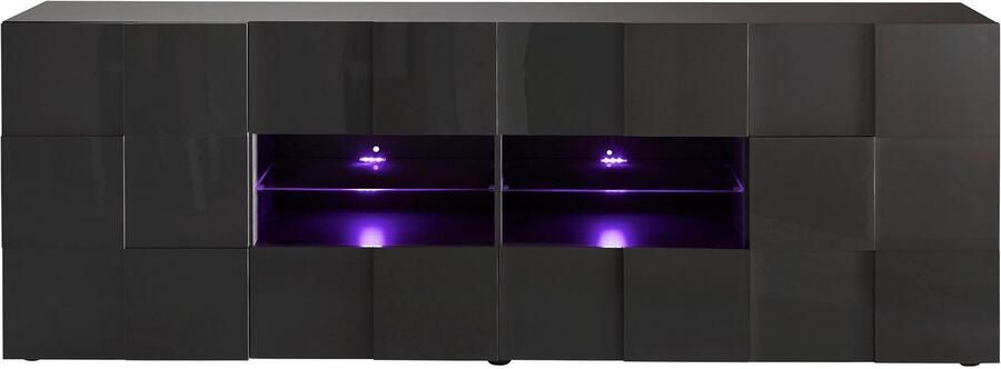 INOSIGN Dressoir Dama Breedte 241 Commode 2 deuren en 4 lades Dressoir Front in 3D-uiterlijk veel opbergruimte verschillende kleuren - Foto 8